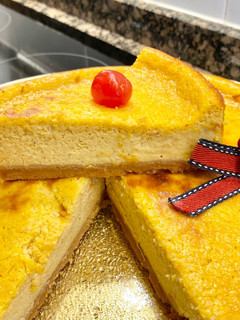 Una foto de Tarta de queso con calabaza