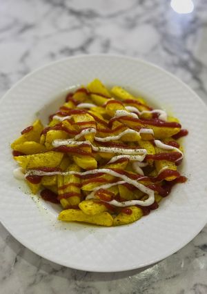 عکسی از دستور سیب‌زمینی ترد و طلایی در ایرفرایر 🥔✨
