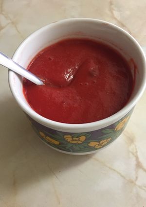 Céklapüré, sárgarépával babáknak recept fotója