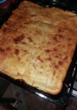 Una foto de Torta licuada de jamón y queso