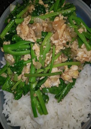รูปของ คะน้าผัดไข่