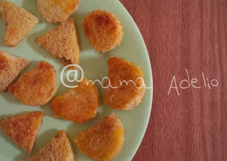 Toasted cinnamon bread (toddler snack) untuk 1y+