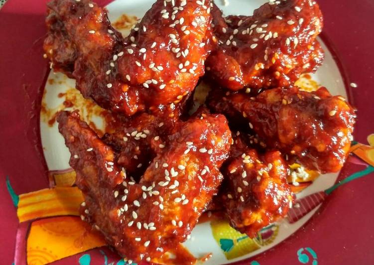 8 Resep: Spicy Chicken Korea (Yangnyeom Tongdak) Untuk Pemula!