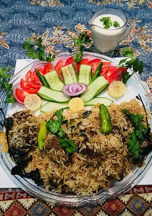 A picture of Mutton pulao Biryani#kokabandCookpad.