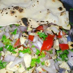 Masala papad A picture of Masala papad.