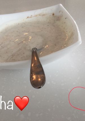عکسی از دستور دسر ماست و سیب بسیار خوشمزه و سریع 🍏🍎