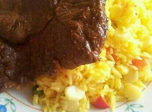 Una foto de Arroz a la jardinera