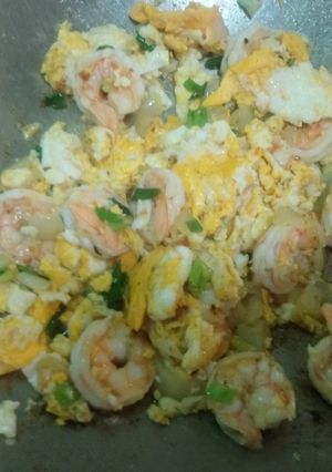 蝦仁炒蛋  #好料日記 的食譜成品照片
