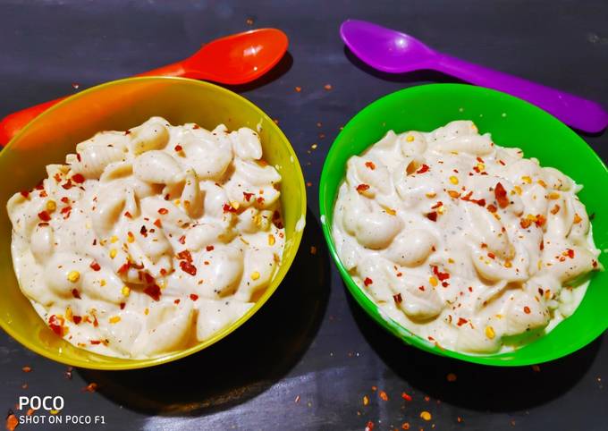 How to Make Homemade OPOS White sauce pasta