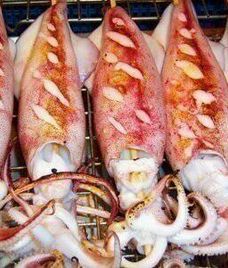 mực ống nướng