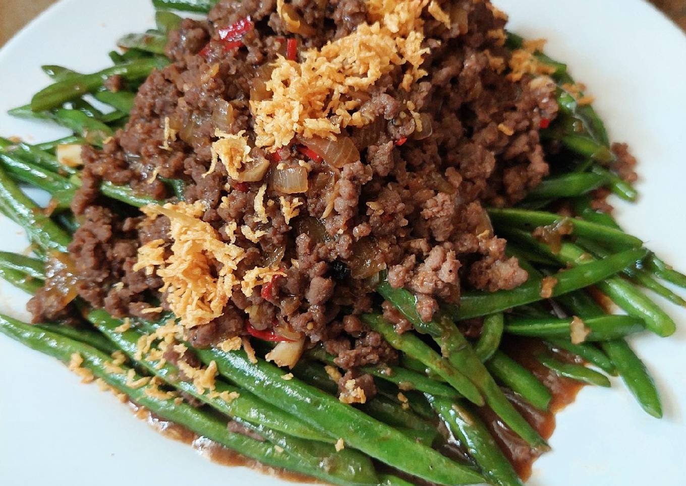 Tumis Buncis Daging Sapi