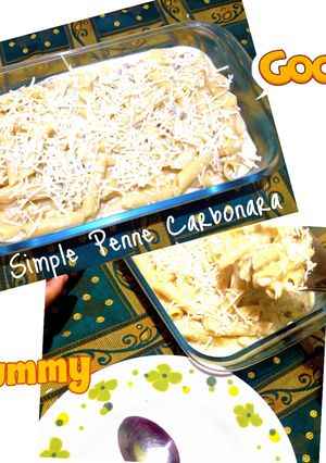 Foto resep Simple Penne Carbonara