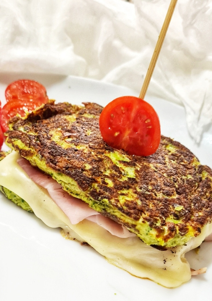 Una foto de Sándwich de brócoli saludable