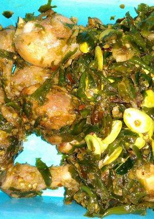 Foto resep Ayam Sambal Hijau Pete