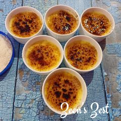 A picture of Coconut Custard Creme Brulee.