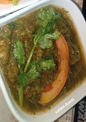 A picture of Tomato green chutni😋.