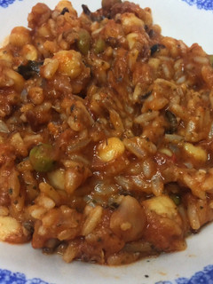 Una foto de Arroz con garbanzos