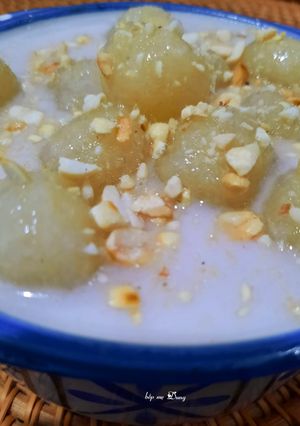 Hình của món Chè khoai mì dẻo.