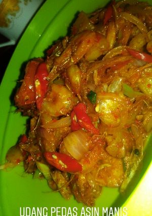 Foto resep Udang kentang pedas manis asin