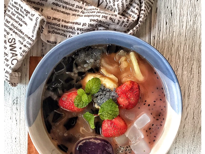 Cara Gampang Membuat Resep Es Campur (kolang kaling bunga telang) yang Bisa Manjain Lidah Anti Ribet, Bisa Manjain Lidah