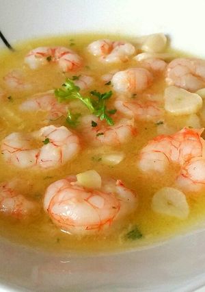 Una foto de Gambas al ajillo