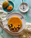 Mango Cheesecake | Baked | Eggless