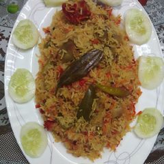 A picture of Mutton biryani recipe.