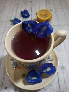 Foto resep Teh Bunga Telang lemon