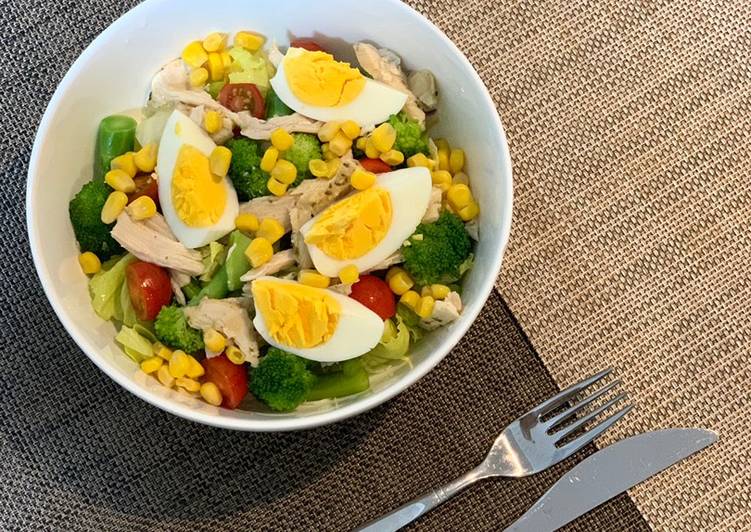 Ensalada verde con pollo 🥬