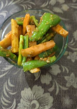 ગાજર મરચાં નું અથાણું (Gajar Marcha Athanu Recipe In Gujarati) રેસીપી મુખ્ય ફોટો
