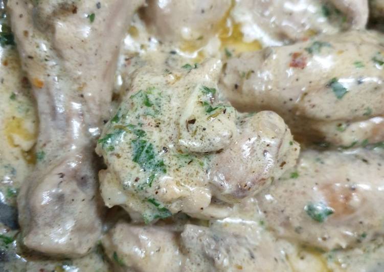 Simple Way to Make Super Quick Homemade Chicken with mushroom sauce