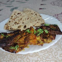 A picture of Masala Lauki.