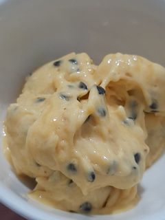 Foto de Sorbet de banana e maracujá
