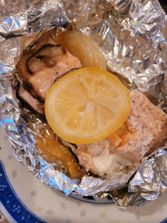 A picture of Healthy Baked Salmon in Foil.