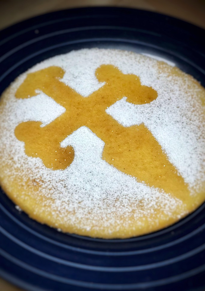 Una foto de Tarta de Santiago