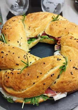 Foto di Treccia di focaccia natalizia 🎄🥯
