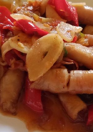 Foto resep Tumis cumi asin gurih