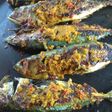 Ikan bakar kembung teplon ala2 bumbu warung makan di makassar