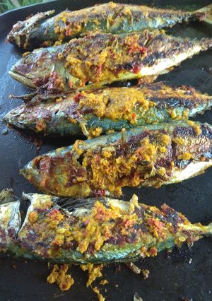 Foto resep Ikan bakar kembung teplon ala2 bumbu warung makan di makassar