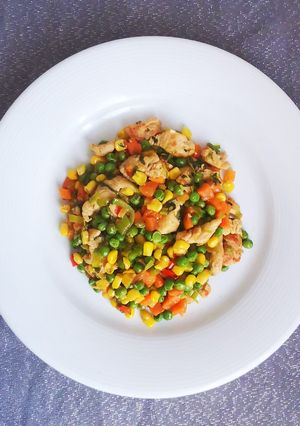 Fitt mexikói zöldséges pulykamell recept fotója