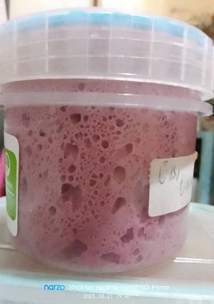 Foto resep Feeding Starter / Levain Ubi Ungu