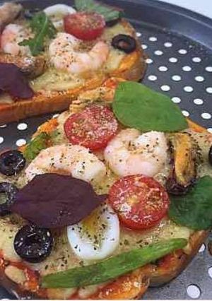 海鮮吐司Pizza 的食譜成品照片