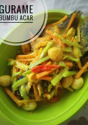 Foto resep Gurame bumbu acar