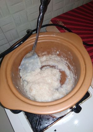 Foto resep Bubur Salmon + Wortel Tofu + Kaldu Ikan Home Made 7M+