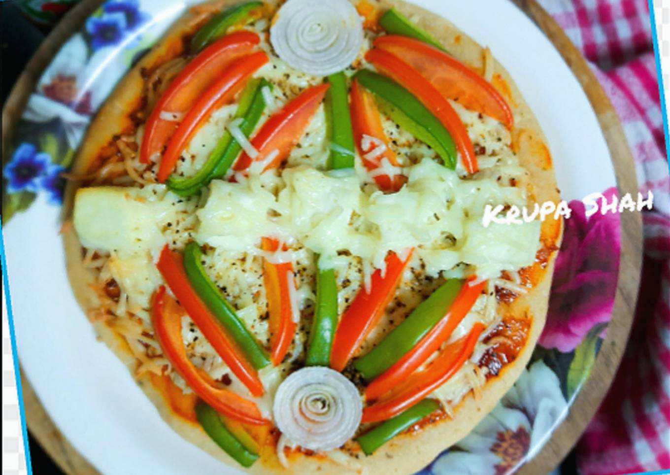 Designer healthy pizza