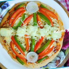 A picture of Designer healthy pizza.