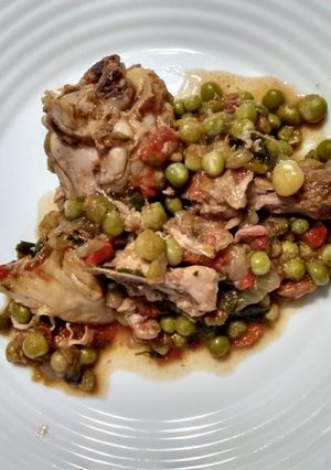 Una foto de Pollo a la portuguesa🍗🧅🌶️