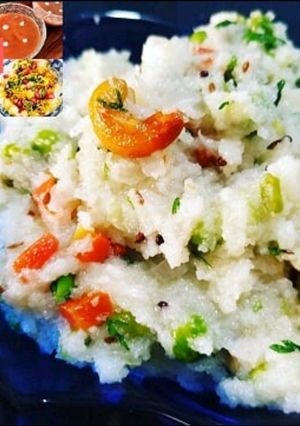 A picture of Vegetable Upma.