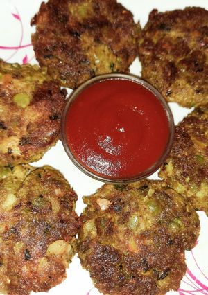 A picture of Green peas patties.