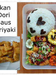 Foto resep Ikan Dori Crispy with Saus Teriyaki (Menu Bento)